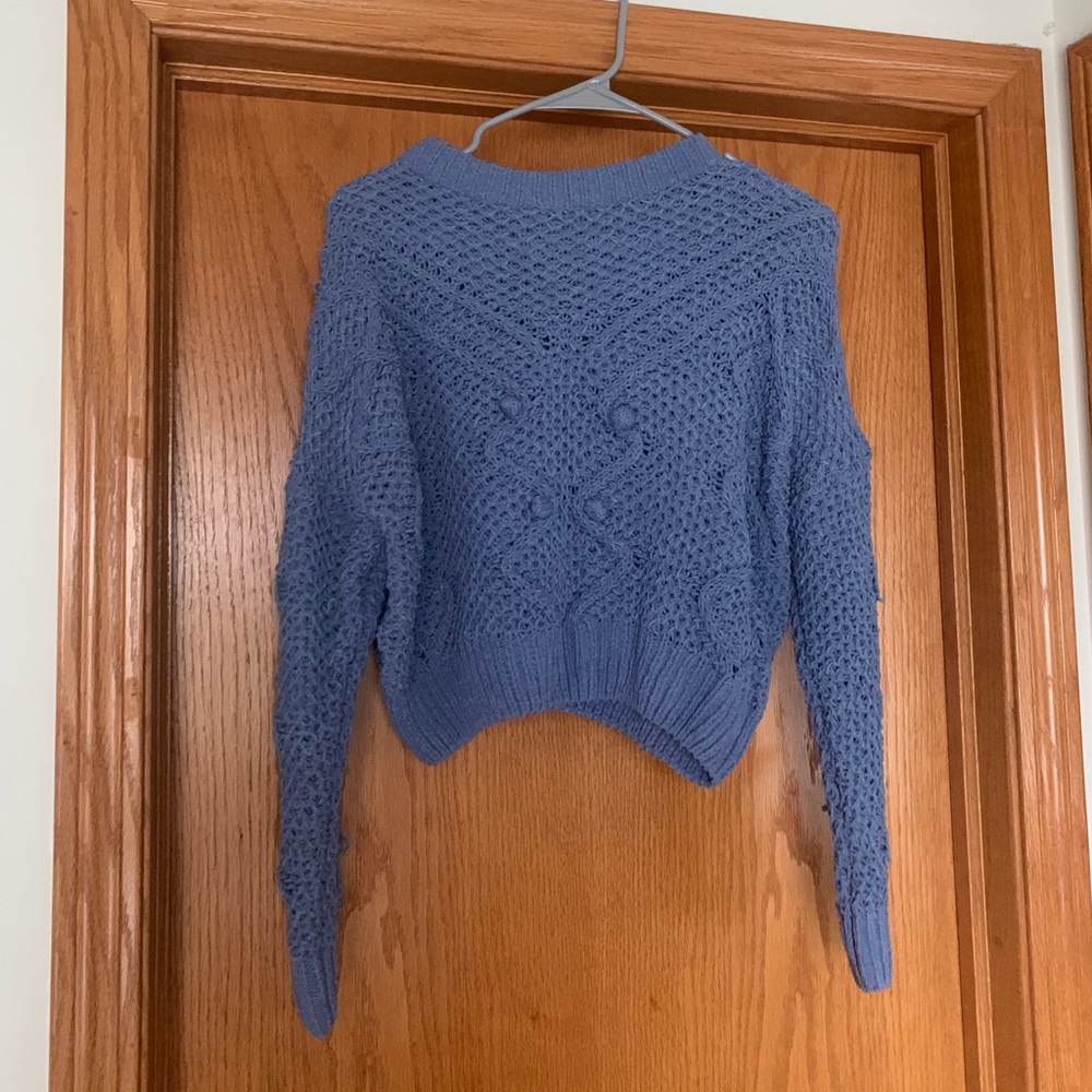 blue sweater